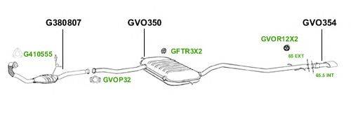 Система выпуска ОГ GT Exhaust 4445