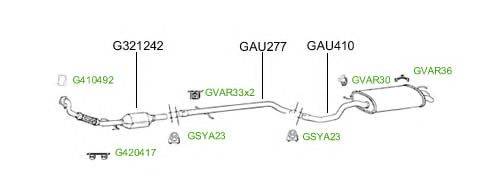 Система выпуска ОГ GT Exhaust 4725