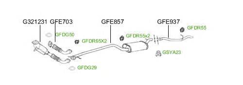 Система выпуска ОГ GT Exhaust 4743