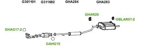 Система выпуска ОГ GT Exhaust 4813