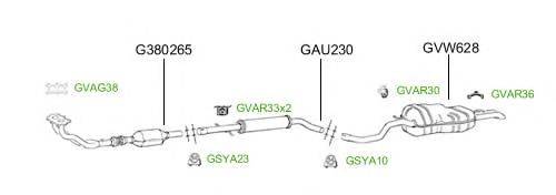 Система выпуска ОГ GT Exhaust 4815