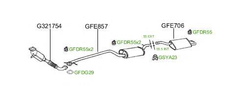 Система выпуска ОГ GT Exhaust 662