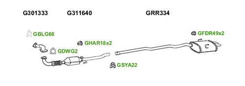 Система выпуска ОГ GT Exhaust 6920