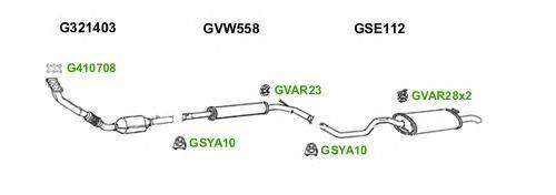 Система выпуска ОГ GT Exhaust 6991