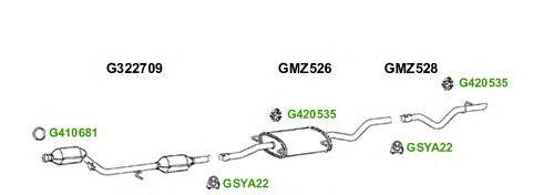 Система выпуска ОГ GT Exhaust 7607