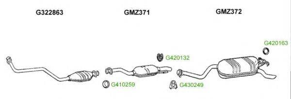 Система выпуска ОГ GT Exhaust 8444