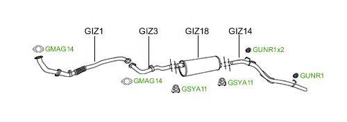 Система выпуска ОГ GT Exhaust 983