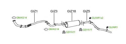 Система выпуска ОГ GT Exhaust 984