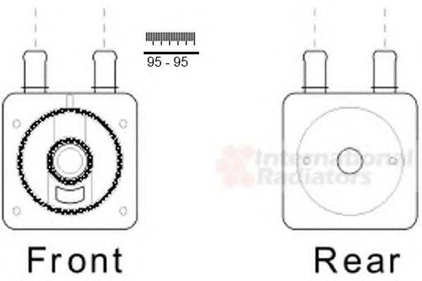 масляный радиатор, двигательное масло CITROEN/PEUGEOT 227555