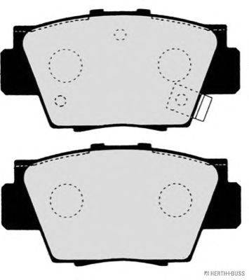 Комплект тормозных колодок, дисковый тормоз HERTH+BUSS JAKOPARTS J3614010