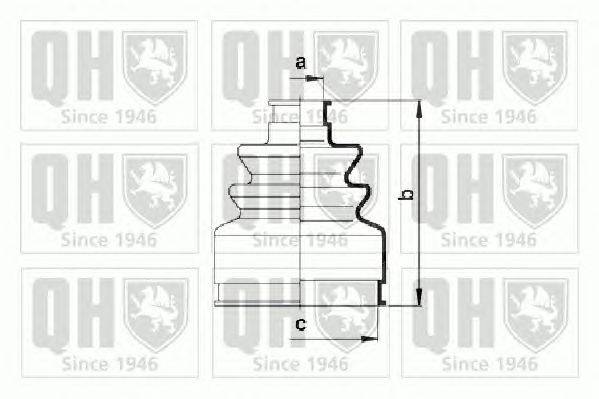 Комплект пылника, приводной вал QUINTON HAZELL QJB845