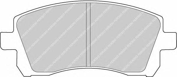 Комплект тормозных колодок, дисковый тормоз FERODO 23559