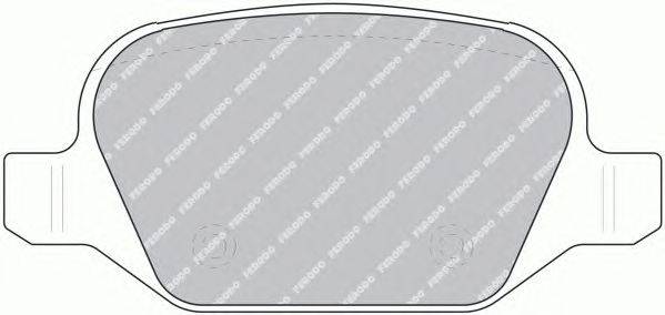 Комплект тормозных колодок, дисковый тормоз FERODO 23517