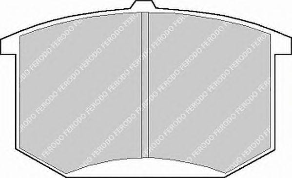 Комплект тормозных колодок, дисковый тормоз FERODO 20377