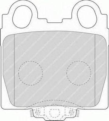 Комплект тормозных колодок, дисковый тормоз FERODO FDB1610