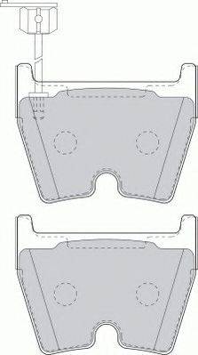 Комплект тормозных колодок, дисковый тормоз FERODO 23764