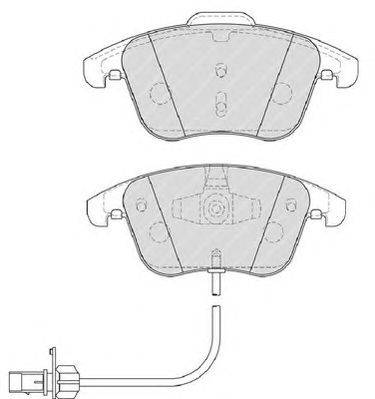 Комплект тормозных колодок, дисковый тормоз FERODO 24707