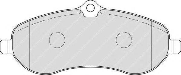 Комплект тормозных колодок, дисковый тормоз FERODO FVR1771