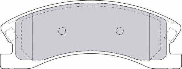 Комплект тормозных колодок, дисковый тормоз FERODO FSL1659