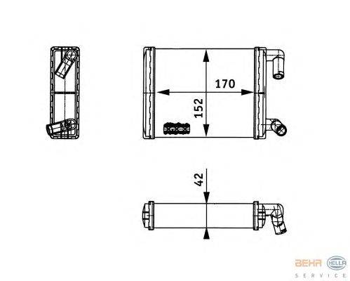 Теплообменник, отопление салона VALEO 812305