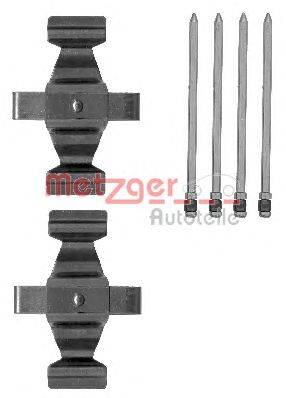 Комплектующие, колодки дискового тормоза METZGER Z1829