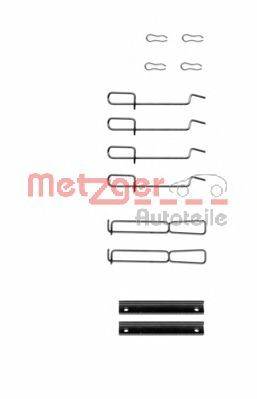 Комплектующие, колодки дискового тормоза METZGER 109-1265