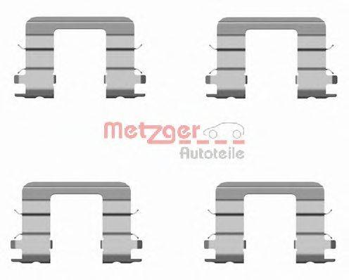 Комплектующие, колодки дискового тормоза METZGER 1091696