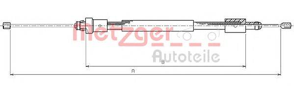 Трос, стояночная тормозная система METZGER 10.4705