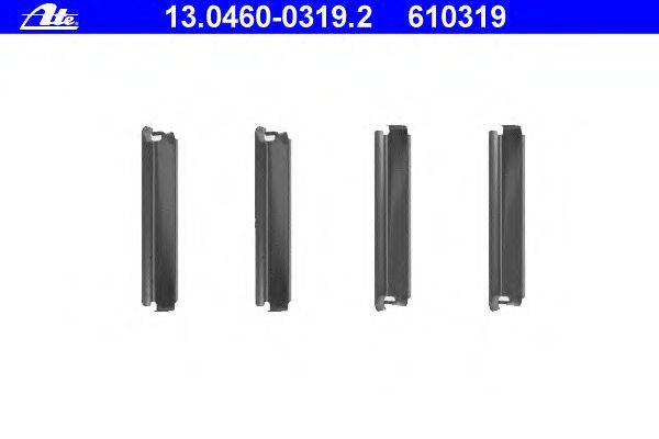 Комплектующие, колодки дискового тормоза ATE 13.0460-0319.2