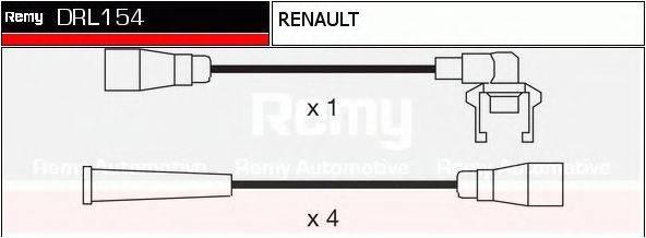 Комплект проводов зажигания DELCO REMY DRL154