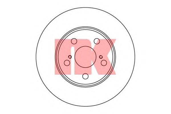 Тормозной диск NK 204539