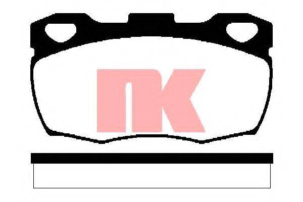 Комплект тормозных колодок, дисковый тормоз NK 224018