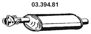 Средний глушитель выхлопных газов EBERSPÄCHER 03.394.81