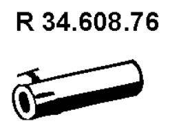 Труба выхлопного газа TESH 460058
