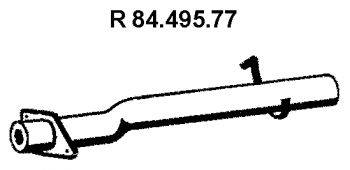 Труба выхлопного газа EBERSPÄCHER 84.495.77
