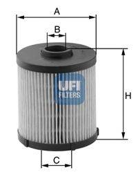 Топливный фильтр UFI 2602000