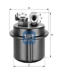Топливный фильтр UFI 3153500