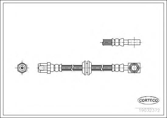 Тормозной шланг CORTECO 19032372
