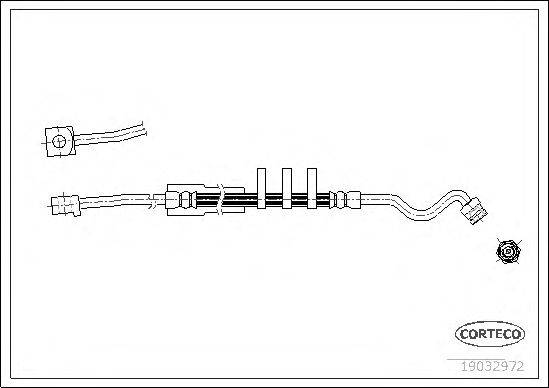 Тормозной шланг CORTECO 19032972