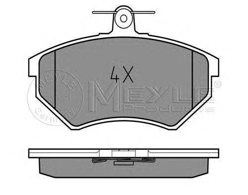 Комплект тормозных колодок, дисковый тормоз MEYLE 0252016816
