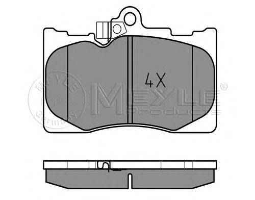 Комплект тормозных колодок, дисковый тормоз MEYLE 20325