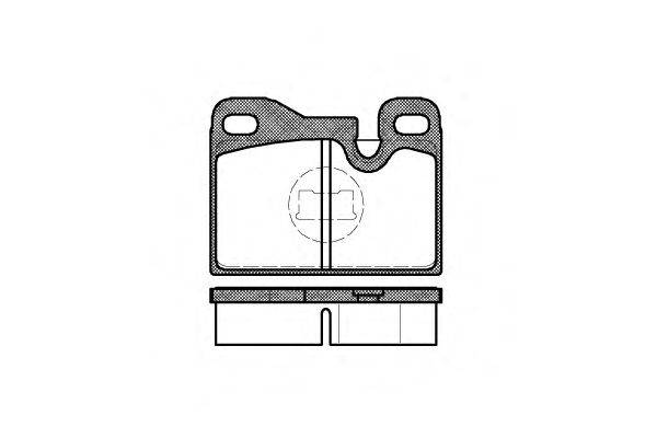 Комплект тормозных колодок, дисковый тормоз REMSA 20482
