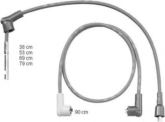 Комплект проводов зажигания BERU ZEF1206