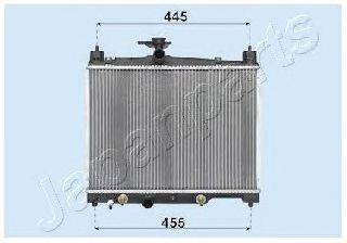 Радиатор, охлаждение двигателя JAPANPARTS RDA153014