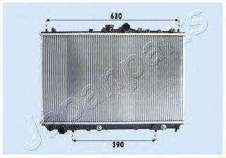 Радиатор, охлаждение двигателя JAPANPARTS RDA163026