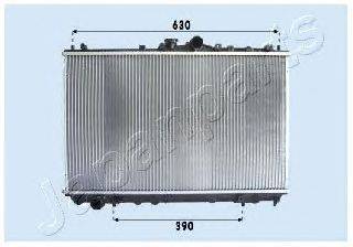 Радиатор, охлаждение двигателя JAPANPARTS RDA163027