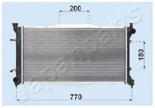 Радиатор, охлаждение двигателя JAPANPARTS RDA243001