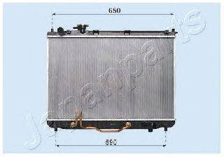 Радиатор, охлаждение двигателя JAPANPARTS RDA333027