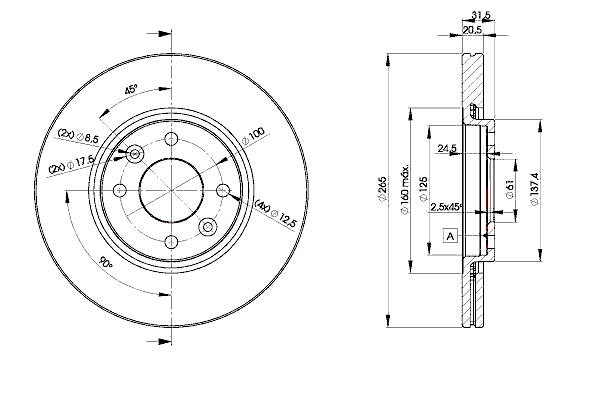 Тормозной диск ICER 78BD4193