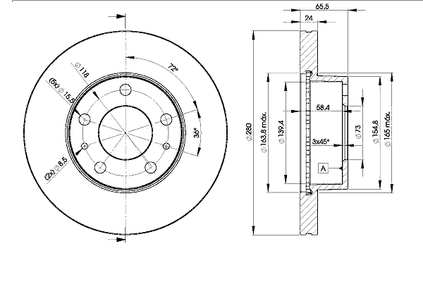Тормозной диск ICER 78BD4681
